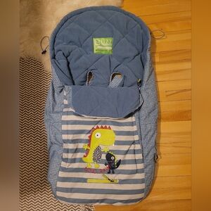 Blizz Blue Dinosaur Stroller Cover
